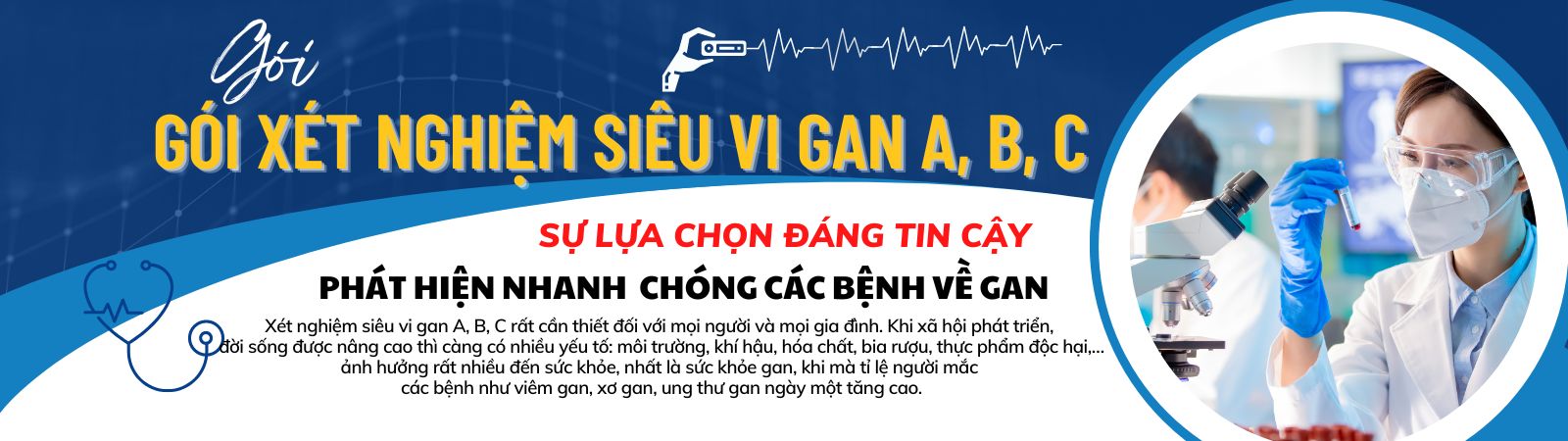 CK 001 Gói xét nghiệm siêu vi gan A, B, C