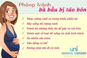 Bổ sung dinh dưỡng cho thai phụ ra sao để không táo bón